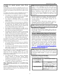 Instructions for Arizona Form A1-QRT Quarterly Withholding Tax Return - Arizona, Page 2