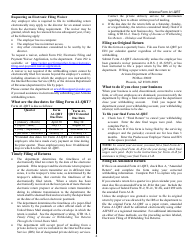 Instructions for Arizona Form A1-QRT Quarterly Withholding Tax Return - Arizona, Page 4