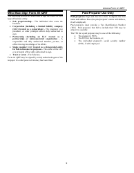 Instructions for Arizona Form A1-QRT Quarterly Withholding Tax Return - Arizona, Page 9