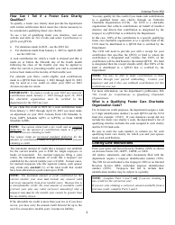 Instructions for Arizona Form 352 Credit for Contributions to Qualifying Foster Care Charitable Organizations - Arizona, Page 2