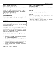 Instructions for Arizona Form 352 Credit for Contributions to Qualifying Foster Care Charitable Organizations - Arizona, Page 4