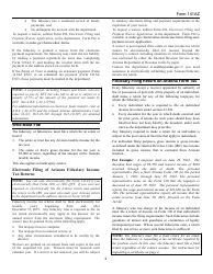 Instructions for Arizona Form 141AZ Arizona Fiduciary Income Tax Return - Arizona, Page 2