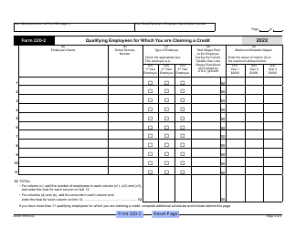 Arizona Form 320 (ADOR10579) Credit for Employment of TANF Recipients - Arizona, Page 4