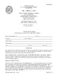 DOR Form 82063 Property Tax Form - Oil, Gas and Geothermal Interests - Arizona