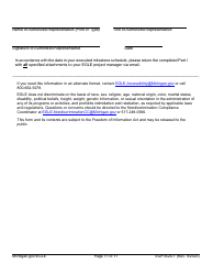 Form EQP3524-1 Part 1 Clean Water State Revolving Fund (Cwsrf) &amp; Strategic Water Quality Initiatives Fund (Swqif) Loan Application for Financial Assistance for Municipal Applicants - Michigan, Page 11