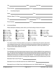 Form EQP3524-1 Part 1 Clean Water State Revolving Fund (Cwsrf) &amp; Strategic Water Quality Initiatives Fund (Swqif) Loan Application for Financial Assistance for Municipal Applicants - Michigan, Page 3