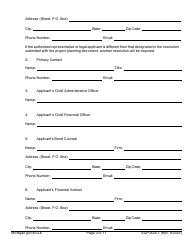 Form EQP3525-1 Part 1 Drinking Water State Revolving Fund (Dwsrf) Loan Application - Michigan, Page 2