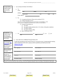 Form SC-AF3600.4 Identity Theft Affidavit (Credit Card or Debt Buyer Collection Action) - Illinois, Page 3