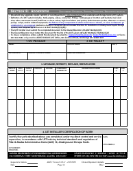 Document preview: ADEC Form 18-0511 Section 8 Addendum - Document Upgrade, Repair, Retrofit, Reconfiguration - Alaska