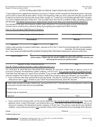 Document preview: BFA Form 474 Attestation and Verification of Snap Household Disaster - New Hampshire