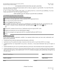 Document preview: BFA Form 778 Authorized Representative Declaration - New Hampshire