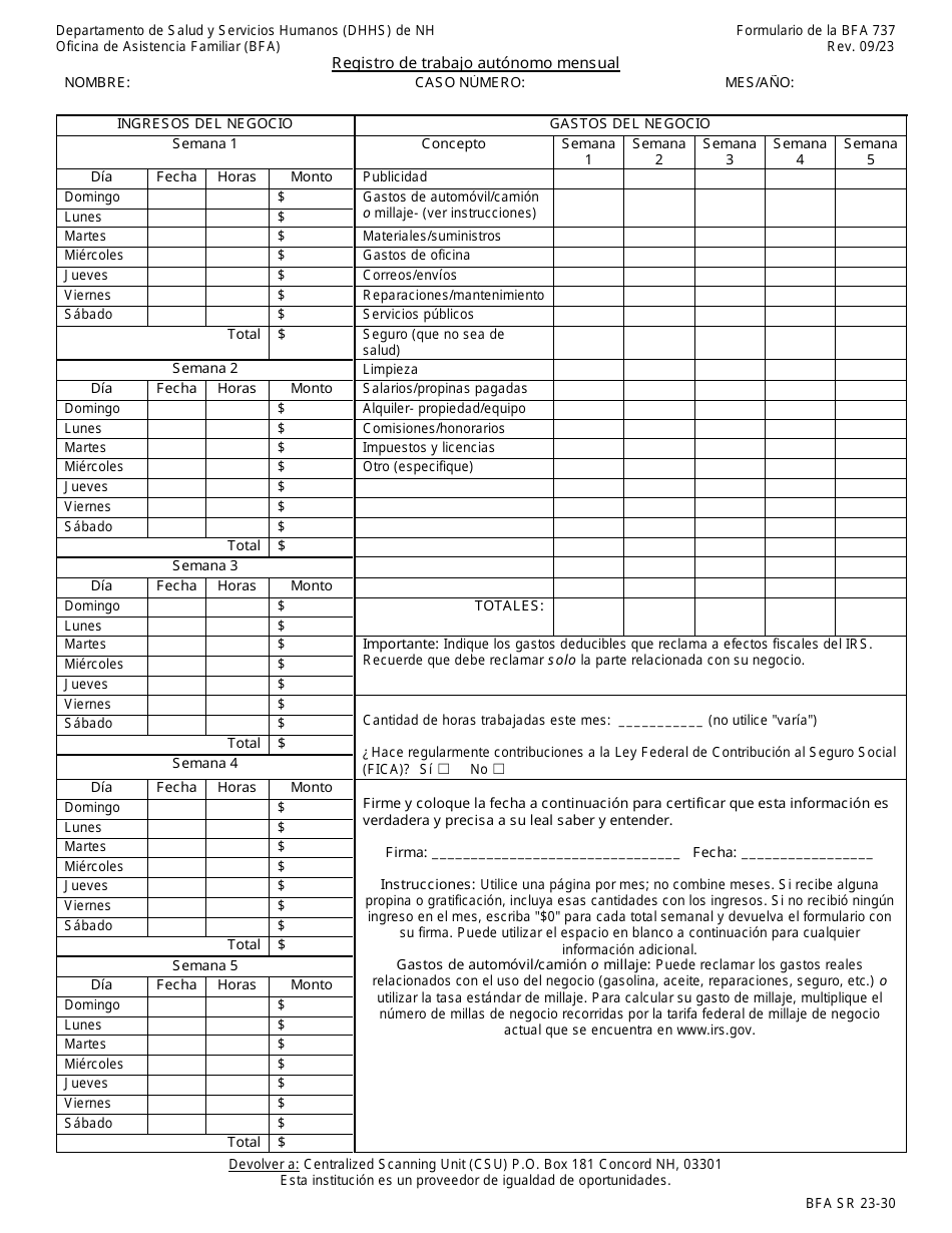 BFA Formulario 737 - Fill Out, Sign Online and Download Printable PDF ...