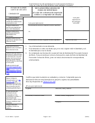 Document preview: Formulario SC-AF3600.3 Declaracion Jurada De Robo De Identidad - Illinois (Spanish)