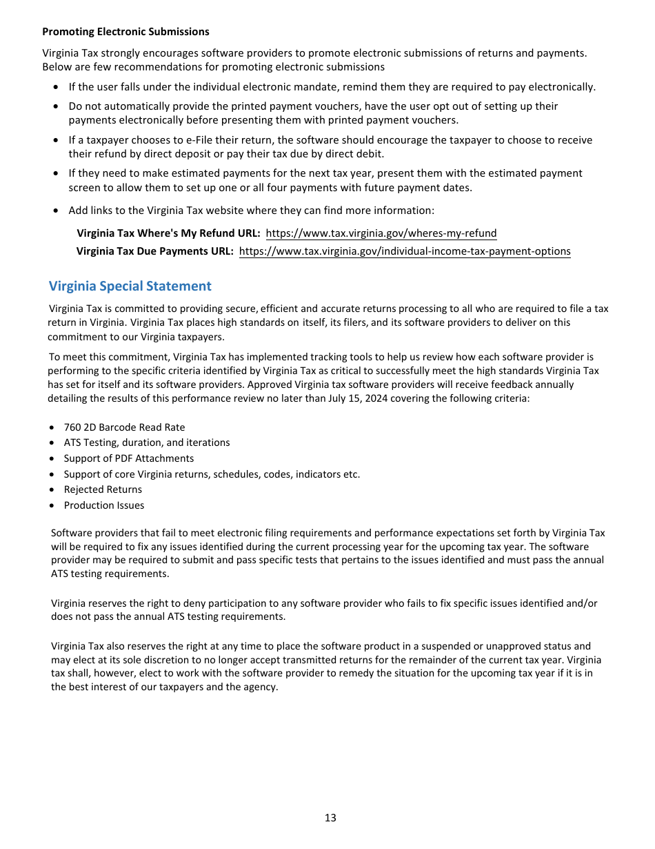 Tax Software Provider Letter of Intent - Virginia, Page 13