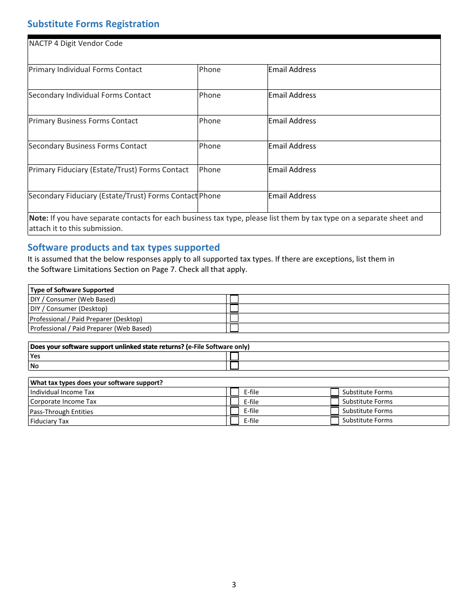 Tax Software Provider Letter of Intent - Virginia, Page 3