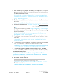 Form DC6:4.6 Decree of Dissolution - No Children - Nebraska (English/Spanish), Page 2