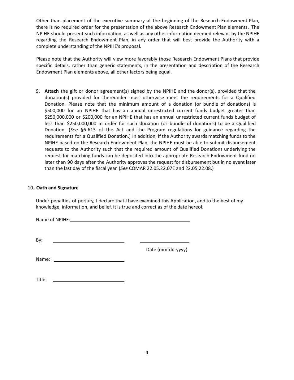 Maryland E-Nnovation Initiative Program Application - Maryland, Page 4