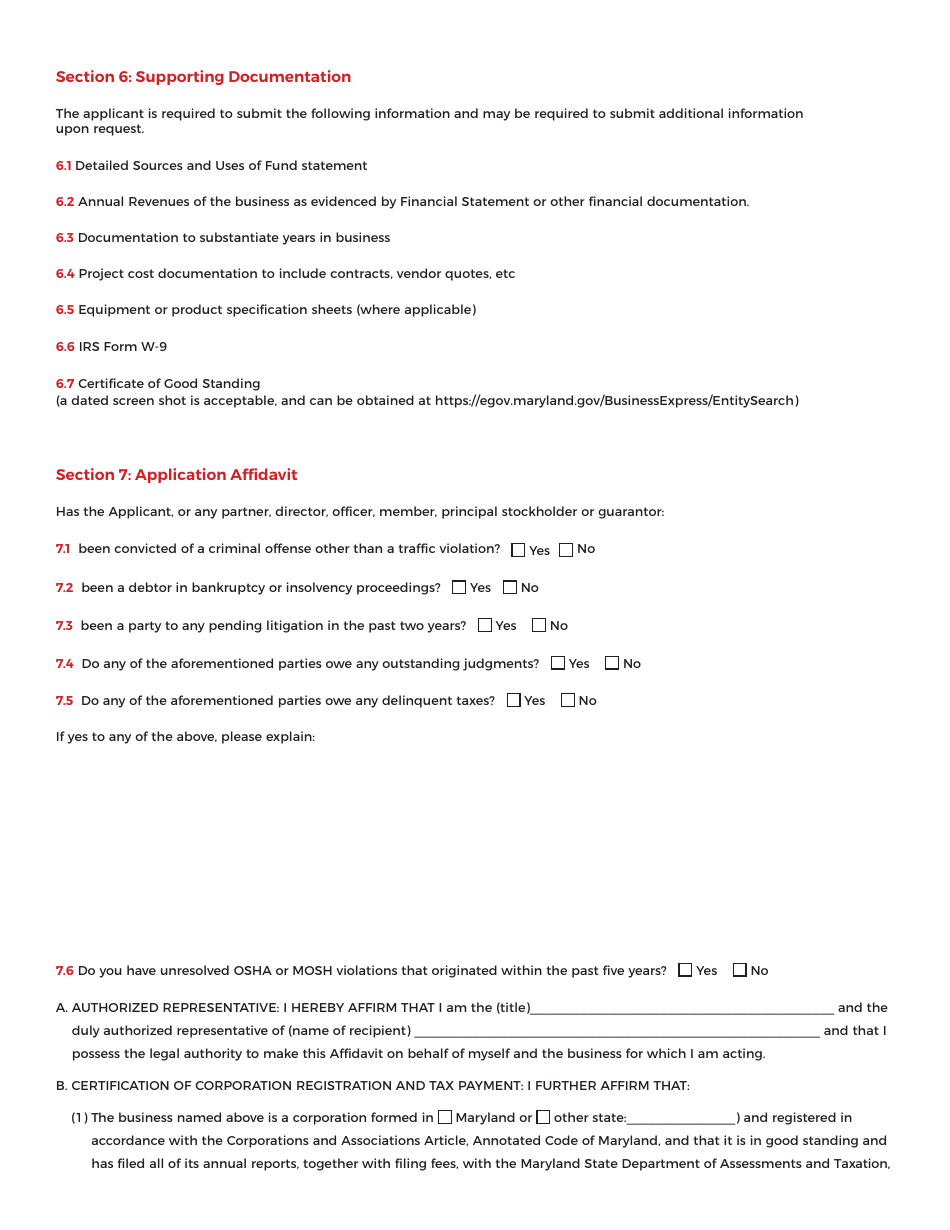 Maryland Manufacturing 4.0 (M4) Program Application - Maryland, Page 11