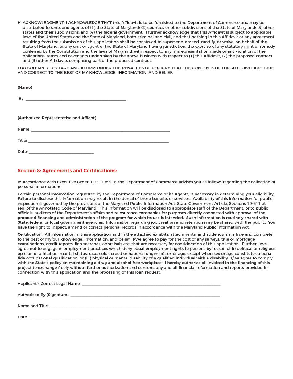 Maryland Manufacturing 4.0 (M4) Program Application - Maryland, Page 13