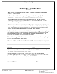 Document preview: AF Form 4402 Amily Advocacy Informed Consent