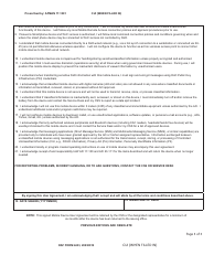DAF Form 4433 Department of the Air Force Mobile Device User Agreement, Page 3