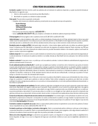 Formulario FHR-1-ES Formulario De Solicitud De Audiencia Imparcial - Massachusetts (Spanish), Page 2