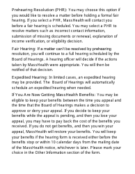 Form FHR-1-LP Fair Hearing Request Form (Large Print) - Massachusetts, Page 5