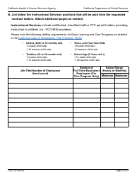 Form CCD32 Program Staffing Plan (Cctr Expansion Rfa) - California, Page 2