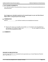 Form CF377.4 SAR CalFresh Notice of Change for Semi-annual Reporting Households - California, Page 2