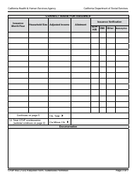 Form CFAP842 State CalFresh Claim Determination Worksheet - California Food Assistance Program (Cfap) - California, Page 3