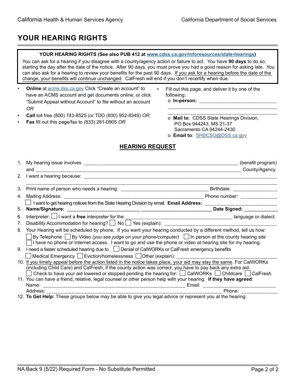 Form CFAP377.7B State CalFresh Overissuance Notice Inadvertent Household Error (Ihe) - California Food Assistance Program (Cfap) - California, Page 2