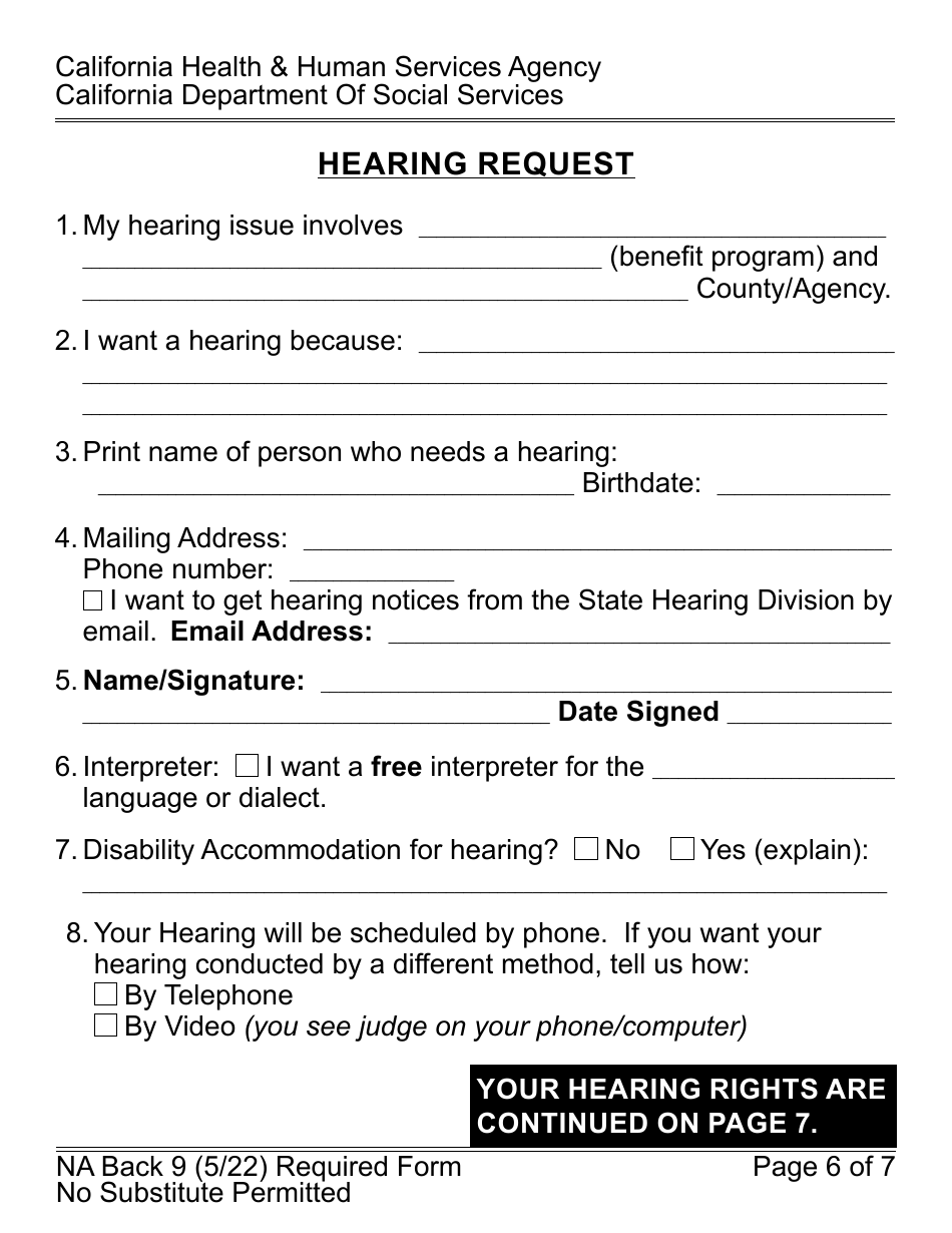 Form CF377.7D3 LP CalFresh Overissuance Notice - County Administrative Error (AE) - Large Print - California, Page 6