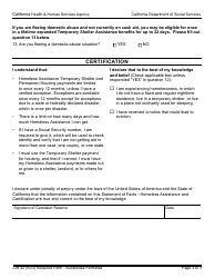 Form CW42 Statement of Facts - Homeless Assistance - California, Page 3