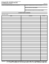 Form DOT CEM-2023SW Stormwater Training Record - California, Page 2