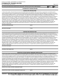 Form DOT CEM-2023SW Stormwater Training Record - California, Page 3