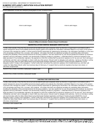 Form DOT CEM-2063SW Numeric Effluent Limitation Violation Report - California, Page 3