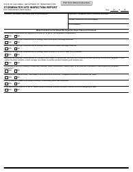 Form DOT CEM-2030SW Stormwater Site Inspection Report - California, Page 16