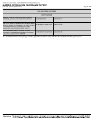Form DOT CEM-2062SW Numeric Action Level Exceedance Report - California, Page 5