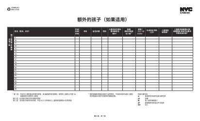 Form CFWB-012 Application for Child Care Assistance - New York (Chinese Simplified), Page 5