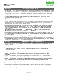 Form CFWB-012 Application for Child Care Assistance - New York (French), Page 10