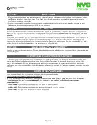 Form CFWB-012 Application for Child Care Assistance - New York (French), Page 12