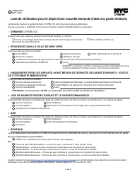 Form CFWB-012 Application for Child Care Assistance - New York (French), Page 13