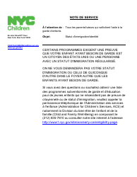 Form CFWB-012 Application for Child Care Assistance - New York (French), Page 16