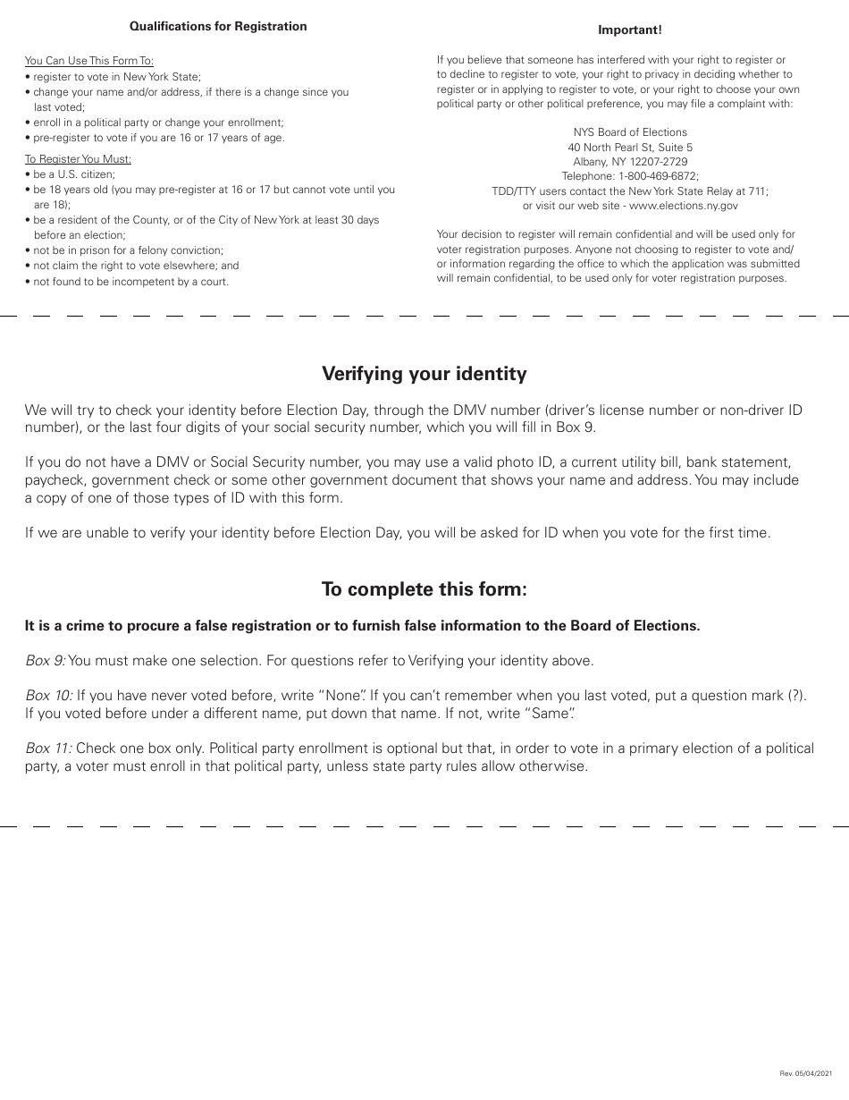 Form CFWB-012 Application for Child Care Assistance - New York (French), Page 18
