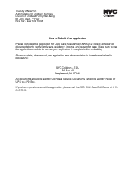 Form CFWB-012 Application for Child Care Assistance - New York, Page 15