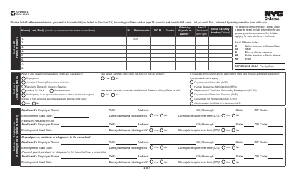 Form CFWB-012 Application for Child Care Assistance - New York, Page 2