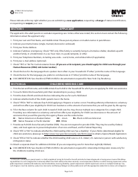 Form CFWB-012 Application for Child Care Assistance - New York, Page 9