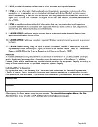 Individual User Application for Access to State of Arizona Health-E-arizona Plus (Heaplus) - Arizona, Page 3