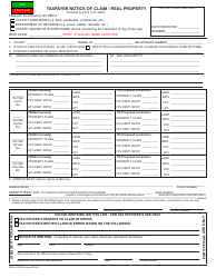 Form DOR82179B Taxpayer Notice of Claim - Real Property - Arizona, Page 2