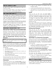Instructions for Arizona Form 140PTC, ADOR10567 Property Tax Refund (Credit) Claim - Arizona, Page 2